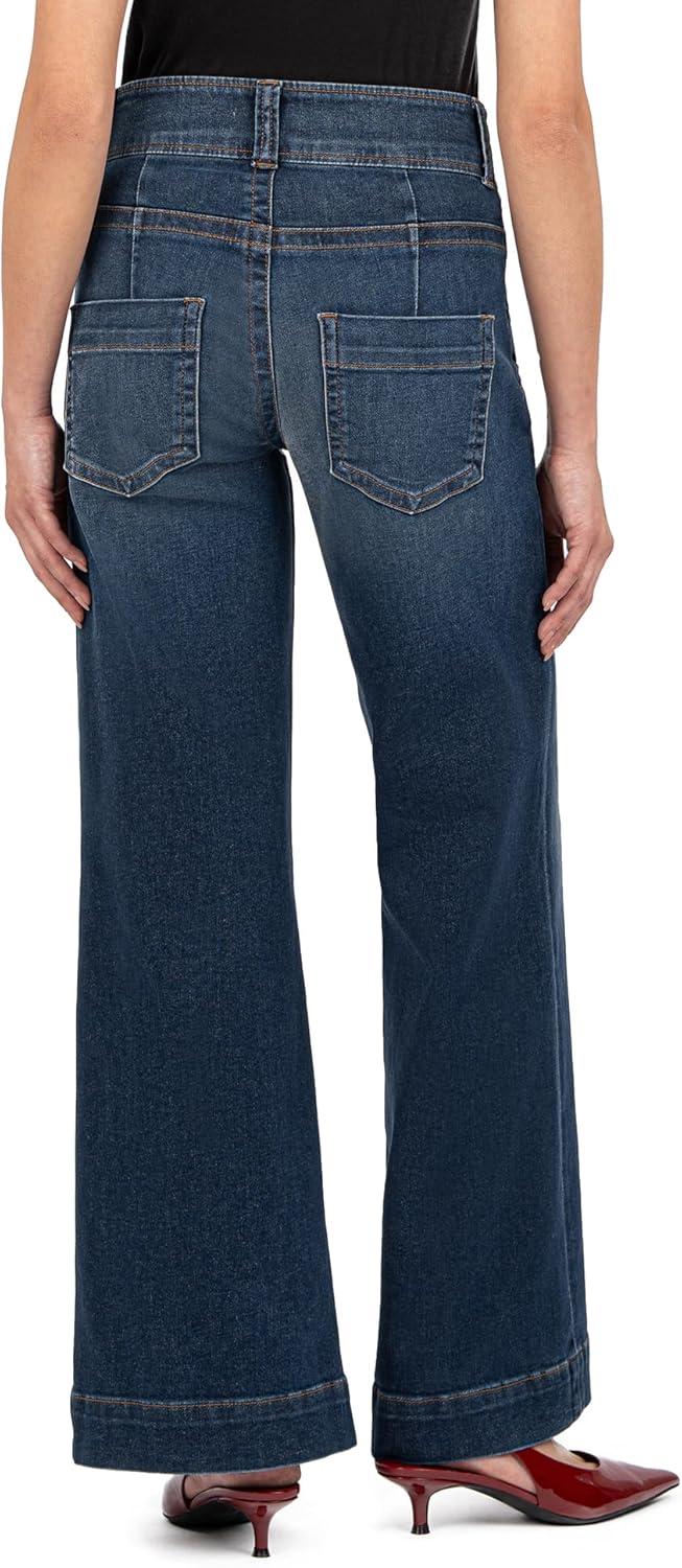 image:imageKUT from the Kloth Meg HighRise Fab Ab Wide Leg Raw HemDecisive