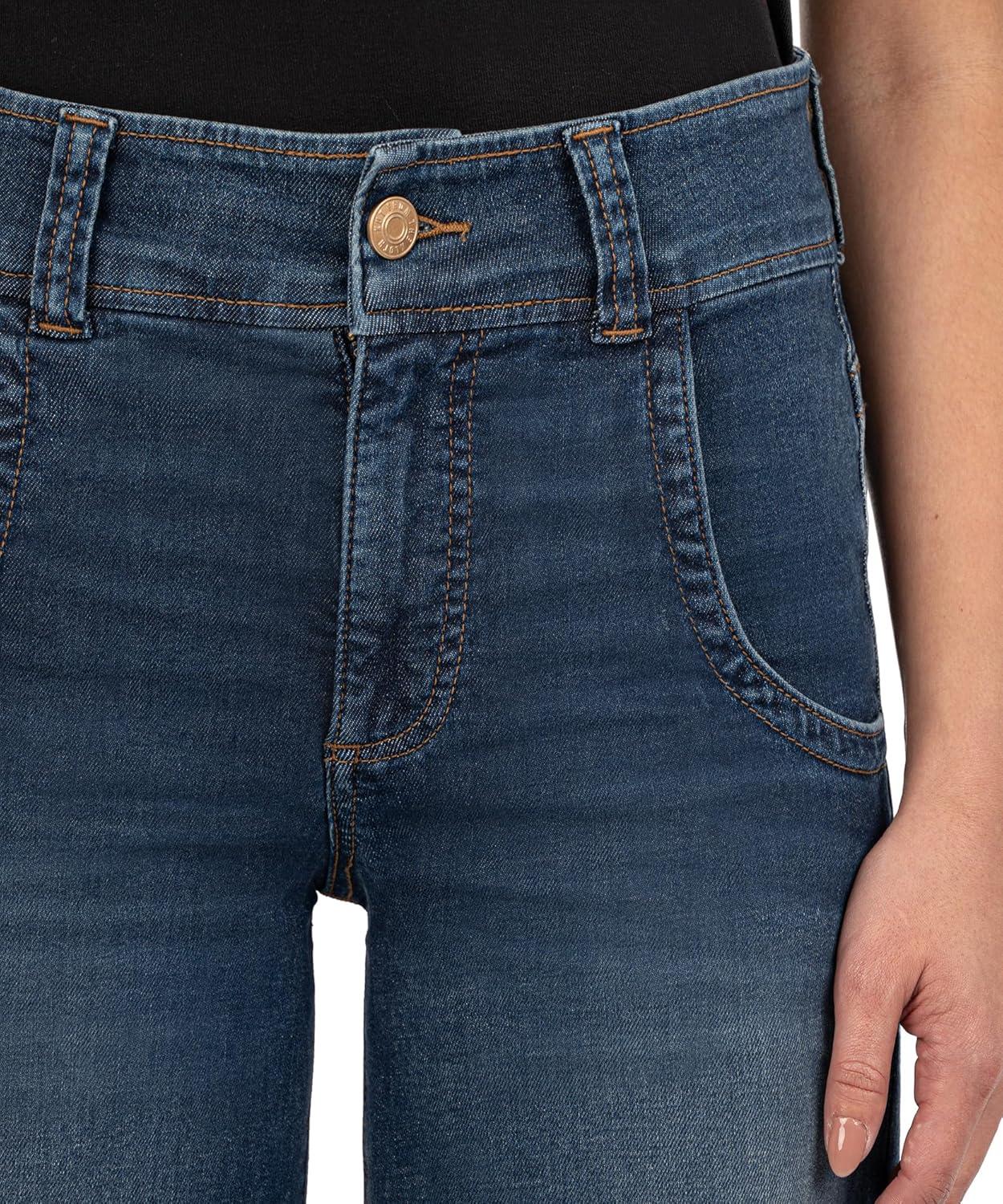 image:imageKUT from the Kloth Meg HighRise Fab Ab Wide Leg Raw HemDecisive