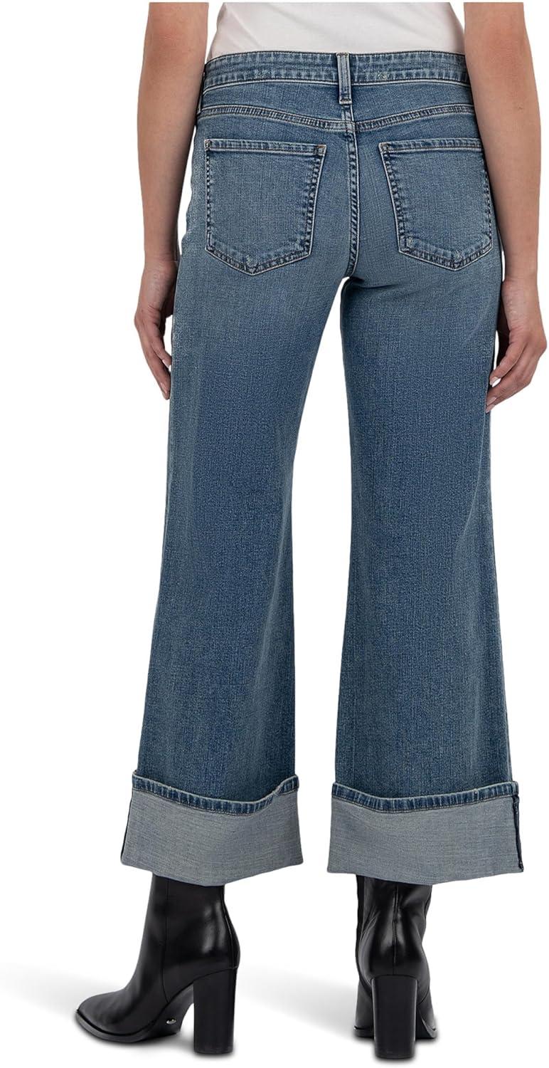 image:imageKUT from the Kloth Meg HighRise Fab Ab Wide Leg Raw HemIncontrovertible