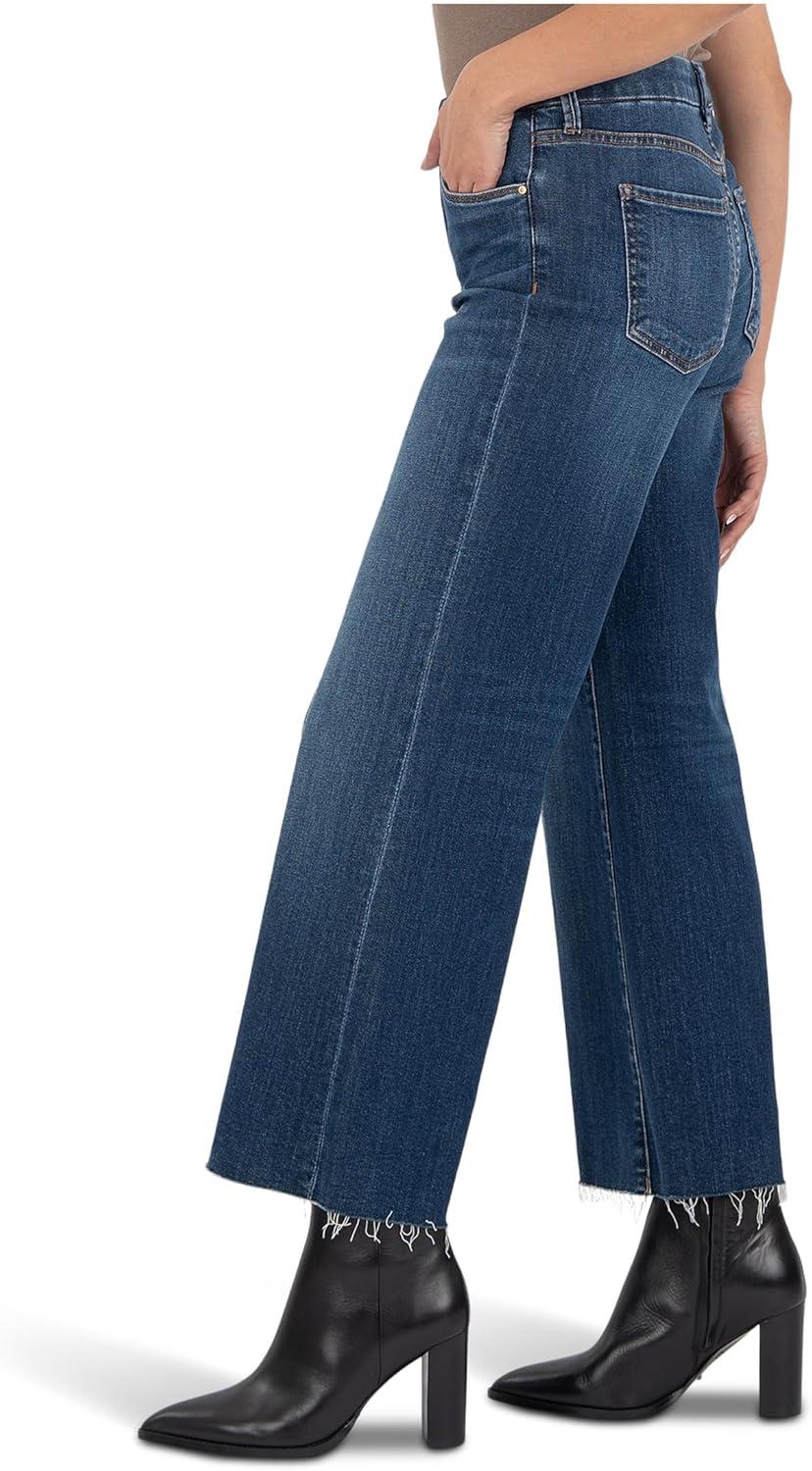 image:imageKUT from the Kloth Meg HighRise Fab Ab Wide Leg Raw HemInexhaustable