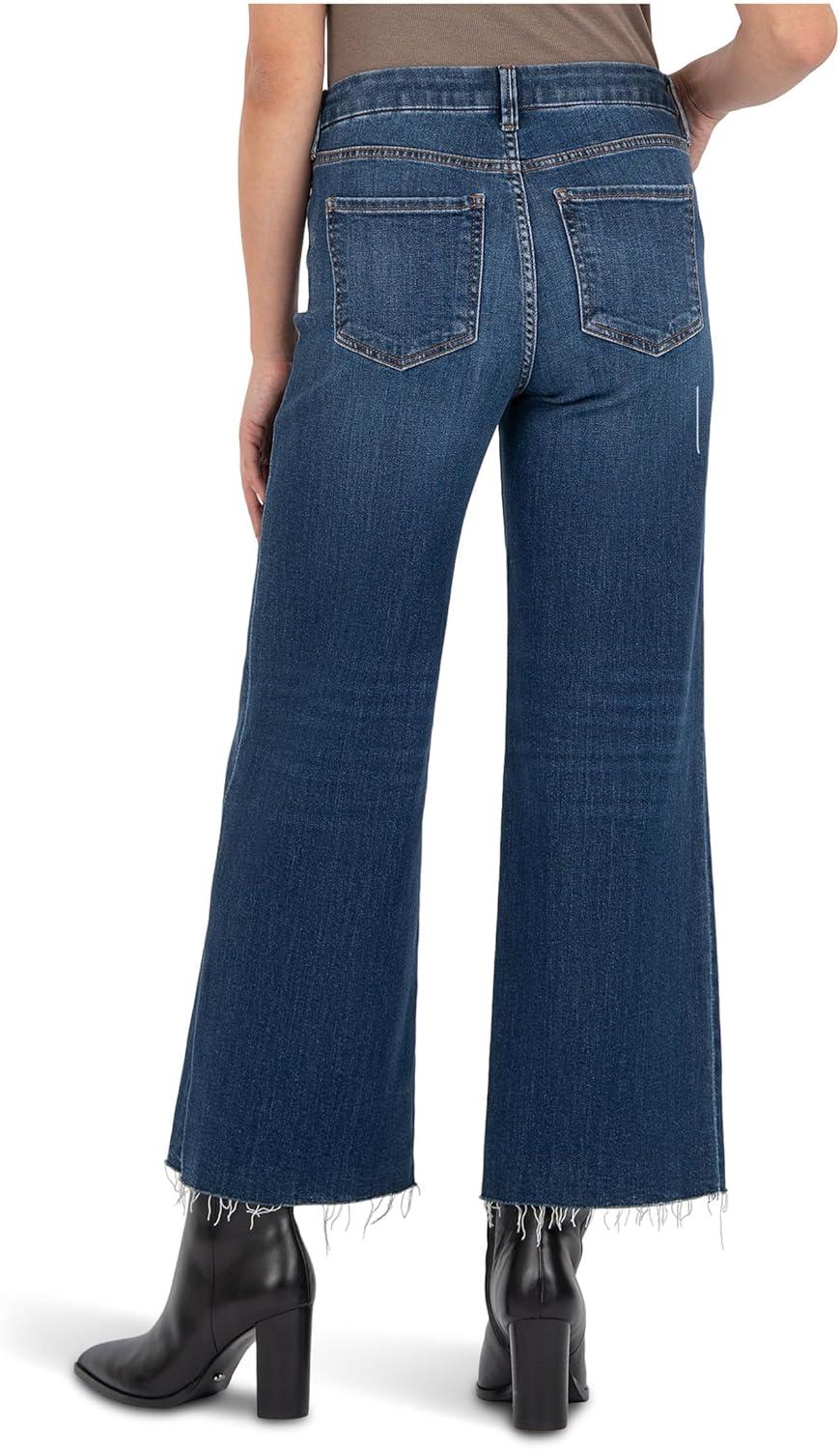 image:imageKUT from the Kloth Meg HighRise Fab Ab Wide Leg Raw HemInexhaustable