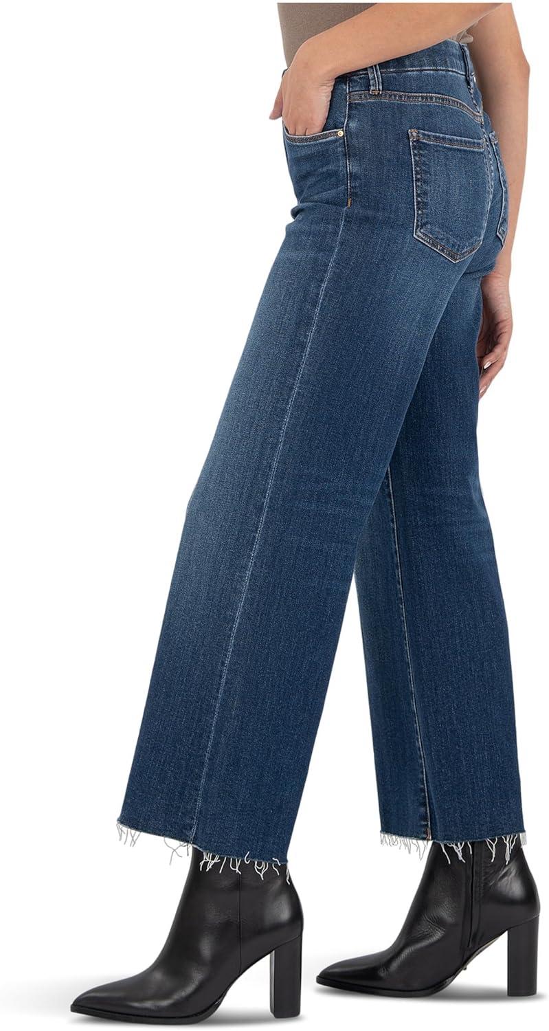 image:imageKUT from the Kloth Meg HighRise Fab Ab Wide Leg Raw HemInexhaustible