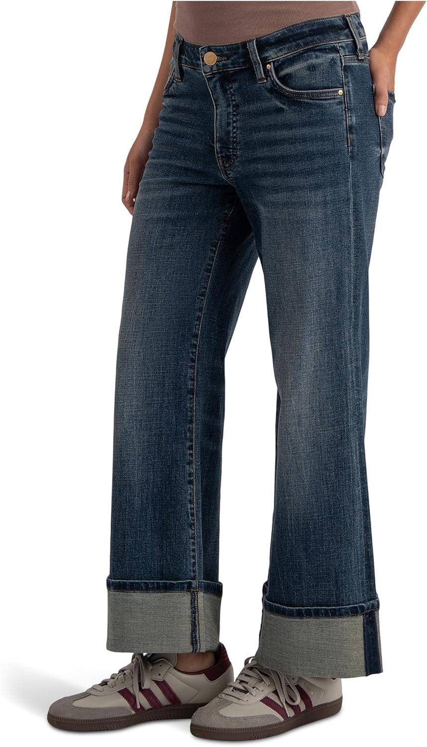 image:imageKUT from the Kloth Meg HighRise Fab Ab Wide Leg Raw HemInterconnected