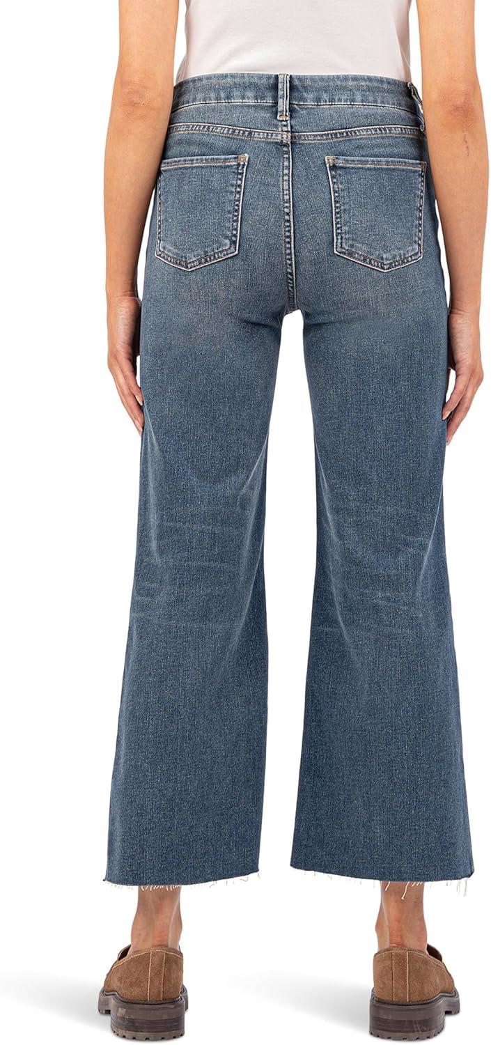 image:imageKUT from the Kloth Meg HighRise Fab Ab Wide Leg Raw HemPeacefully