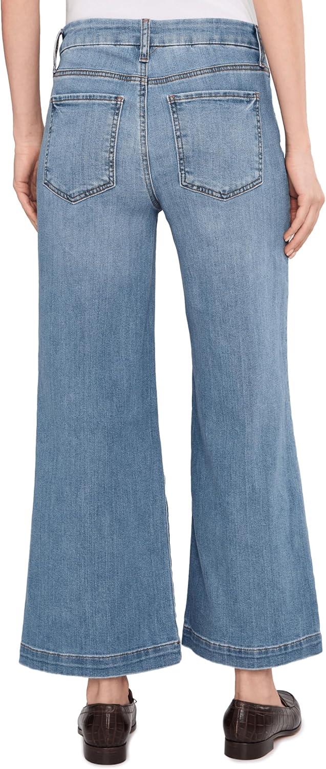 image:imageKUT from the Kloth Meg HighRise Fab Ab Wide Leg Raw HemTotally