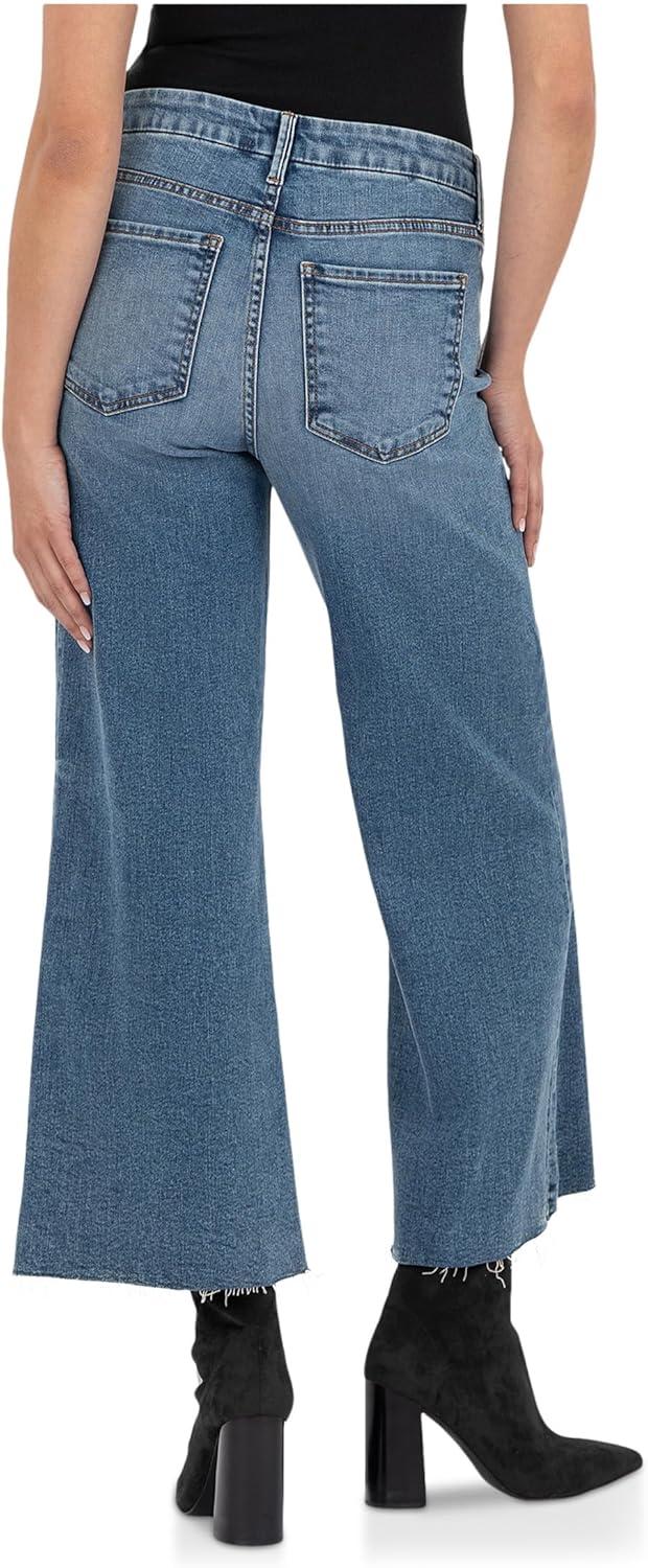 image:imageKUT from the Kloth Meg HighRise Fab Ab Wide Leg Raw HemToughness