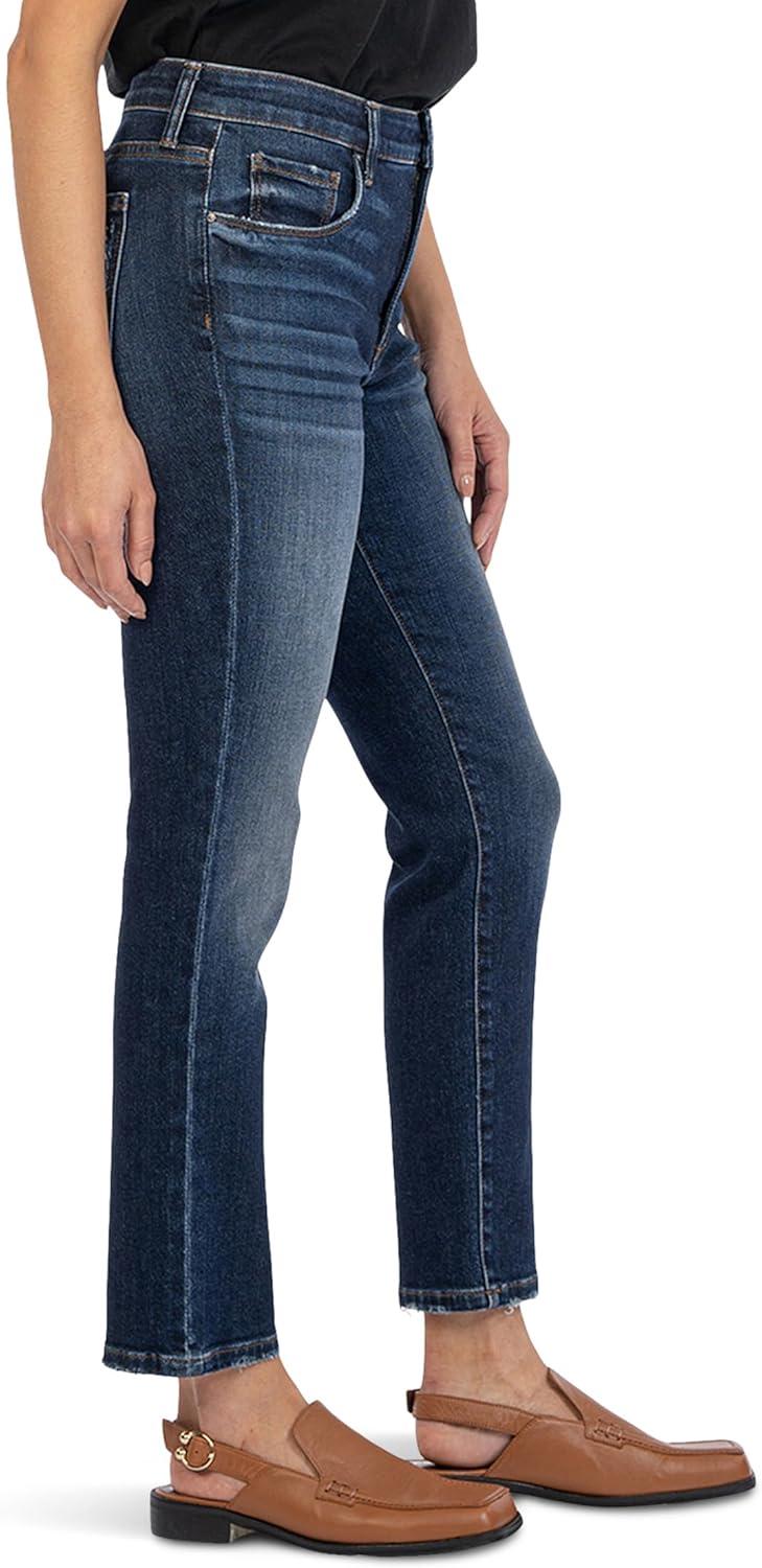 image:imageKUT from the Kloth Reese HighRise Fab Ab Ankle Straight Jeans in EnchantmentEnchantment