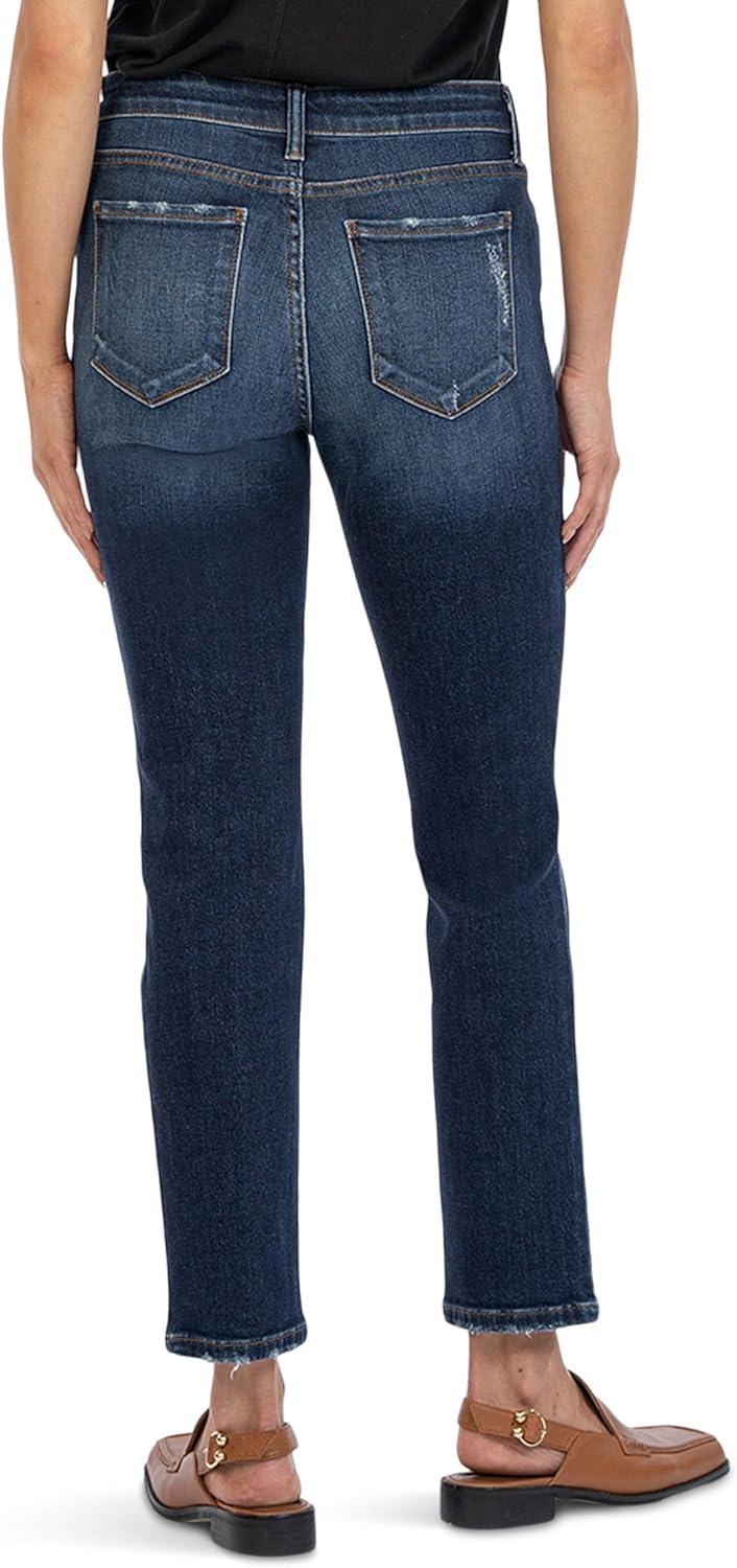 image:imageKUT from the Kloth Reese HighRise Fab Ab Ankle Straight Jeans in EnchantmentEnchantment