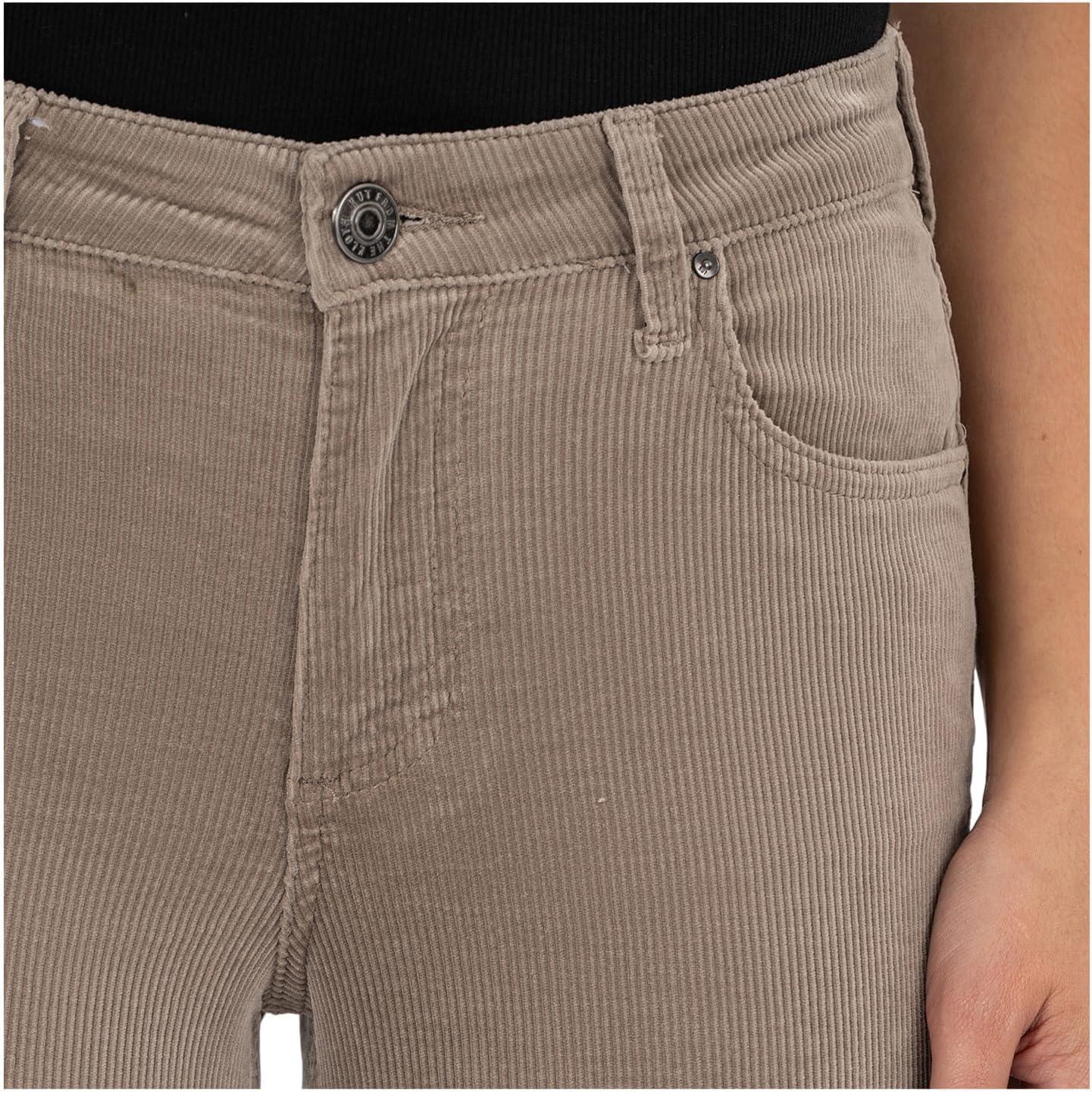 image:imageKUT from the Kloth Womens Kelsey Mid Rise Ankle FlareInset LegRosemary