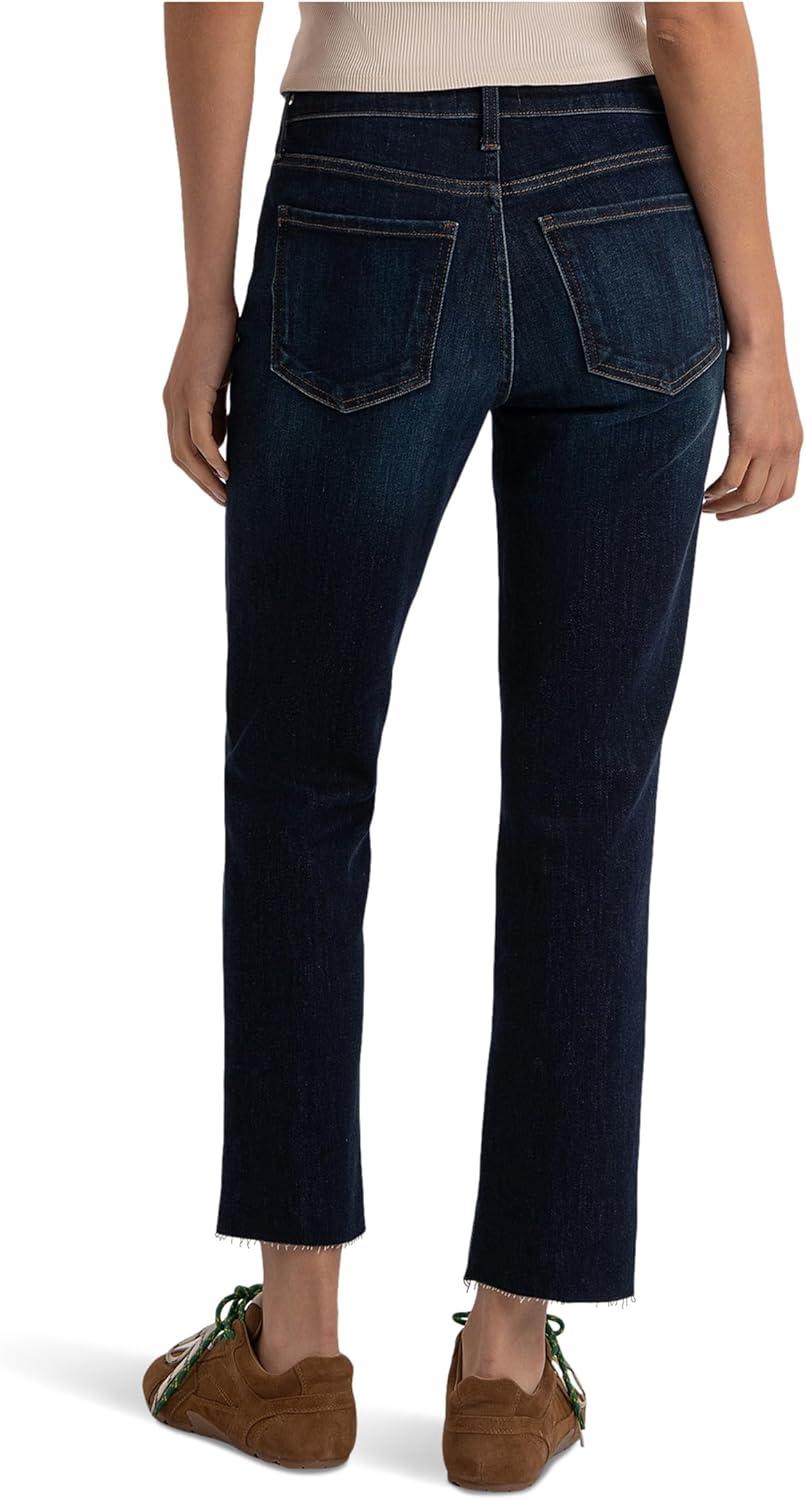 image:imageKUT from the Kloth Womens Reese HighRise Fab Ab Ankle Straight Raw HemCourageously