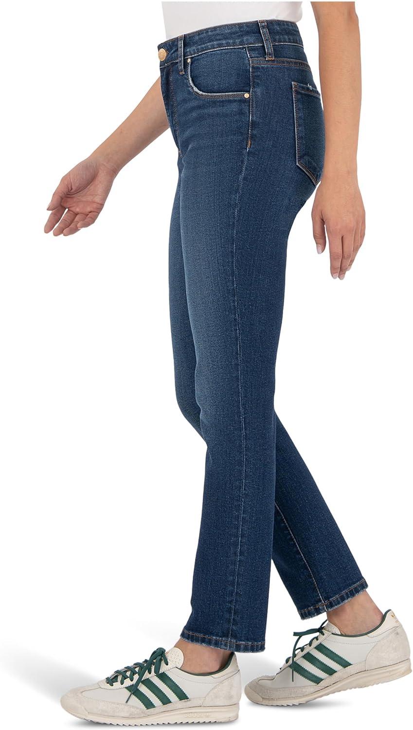 image:imageKUT from the Kloth Womens Reese HighRise Fab Ab Ankle Straight Regular Hem in AttainAttain