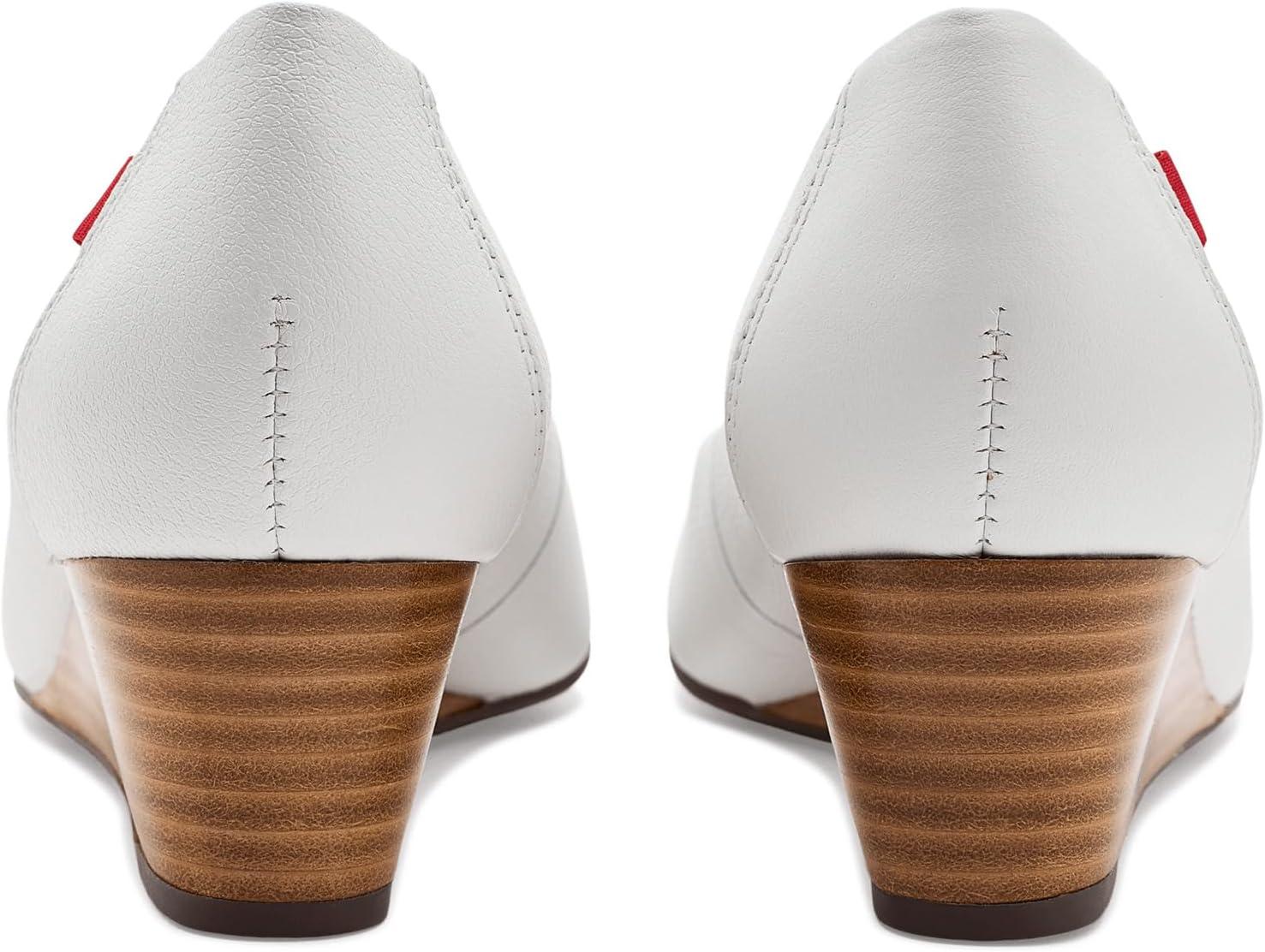 image:imageMarc Joseph New York Womens Prospect WedgeWhite Napa Soft