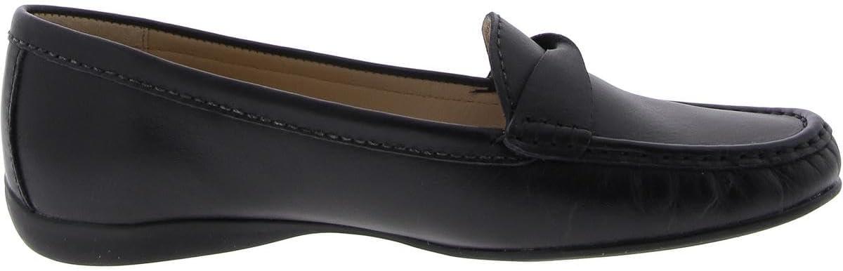 image:imageWomens Genuine Leather Casual Comfort Slip on LoafersBlack Nappa