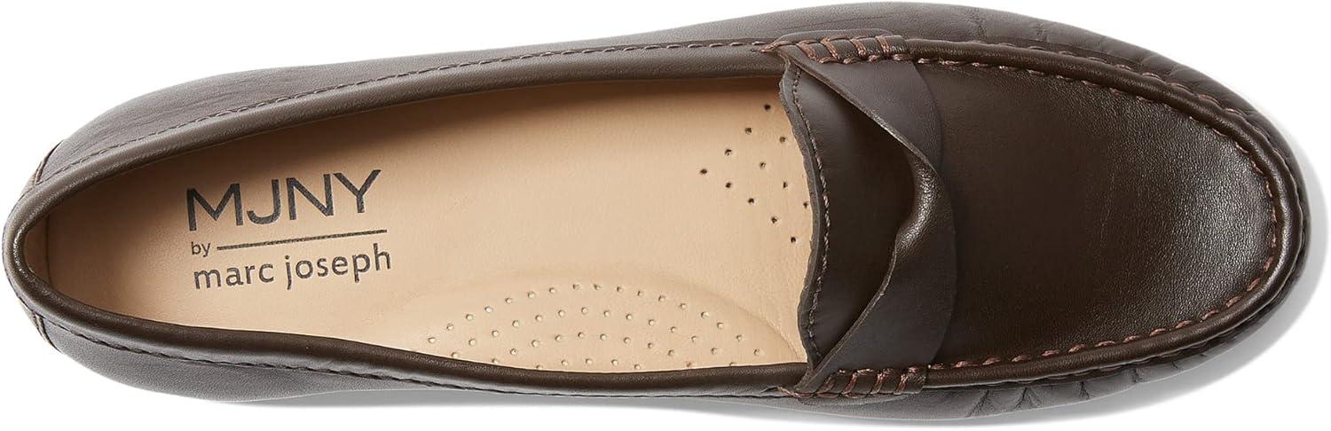 image:imageWomens Genuine Leather Casual Comfort Slip on LoafersBrown Nappa