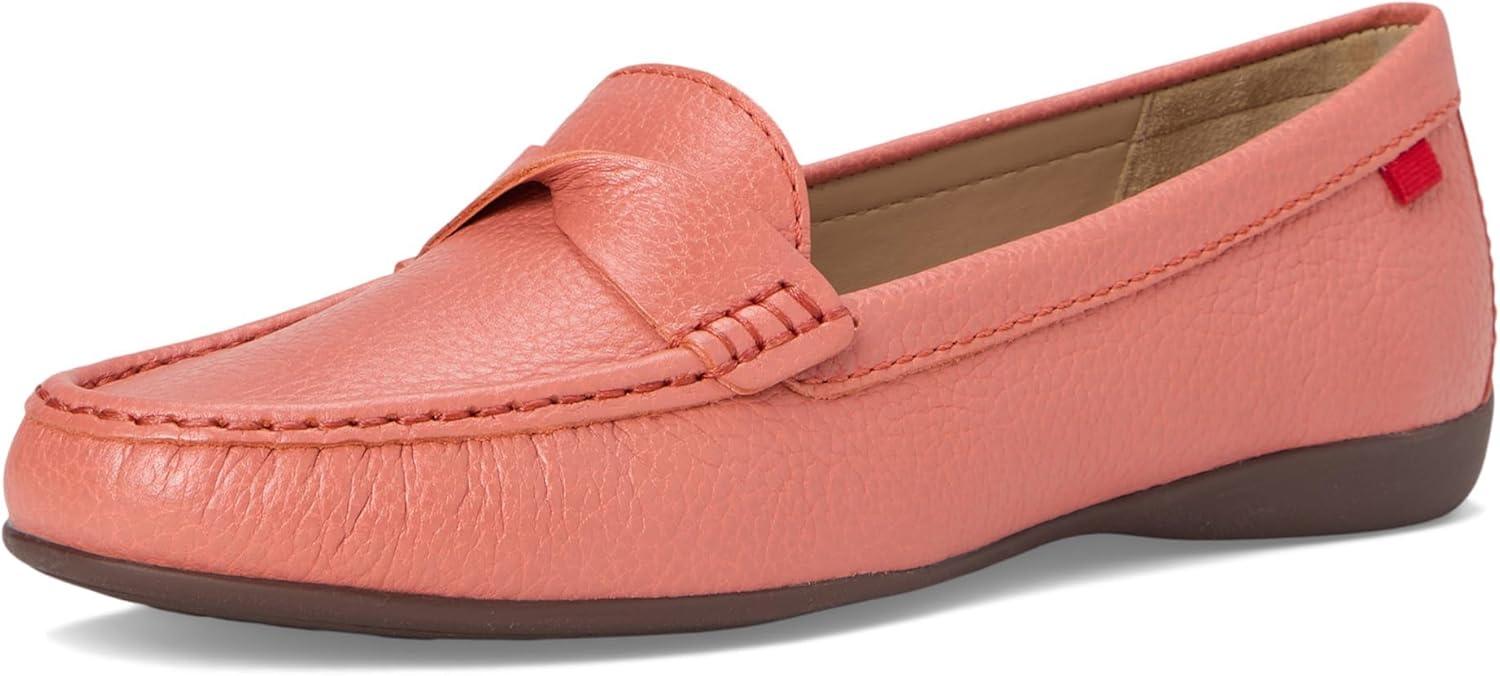 image:imageWomens Genuine Leather Casual Comfort Slip on LoafersCoral Tumbled