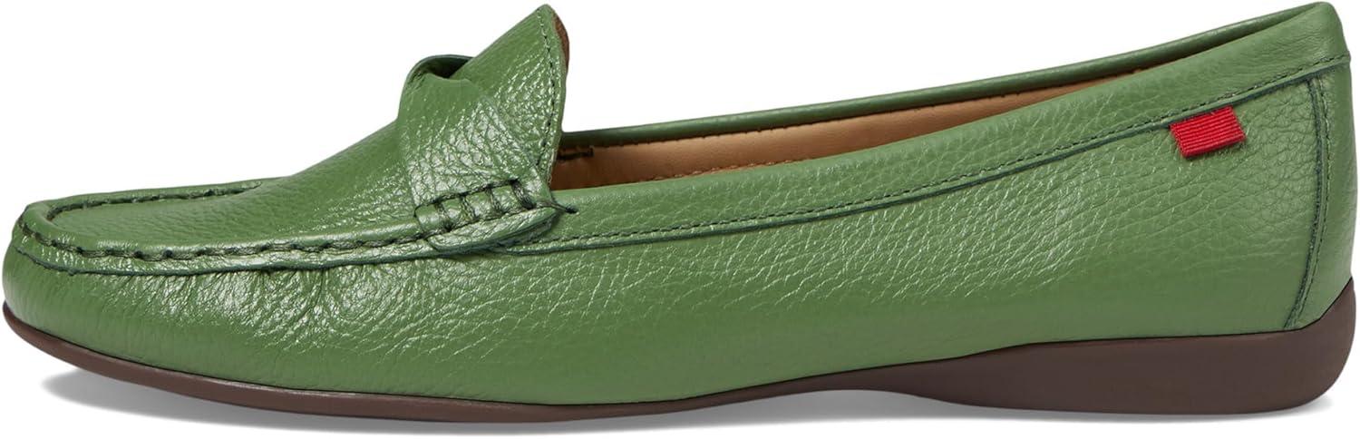 image:imageWomens Genuine Leather Casual Comfort Slip on LoafersEmerald Tumbed