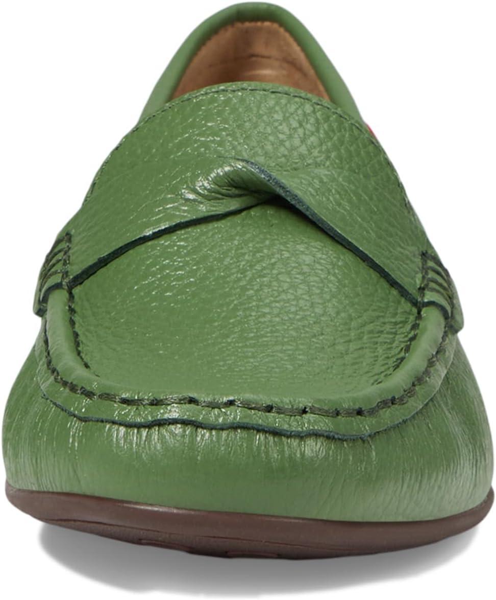 image:imageWomens Genuine Leather Casual Comfort Slip on LoafersEmerald Tumbed