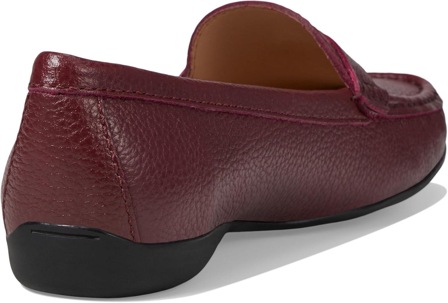 image:imageWomens Genuine Leather Casual Comfort Slip on LoafersMerlot Grainy