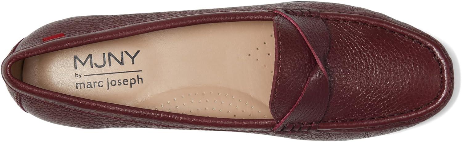image:imageWomens Genuine Leather Casual Comfort Slip on LoafersMerlot Grainy