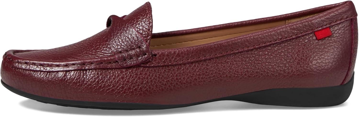 image:imageWomens Genuine Leather Casual Comfort Slip on LoafersMerlot Grainy