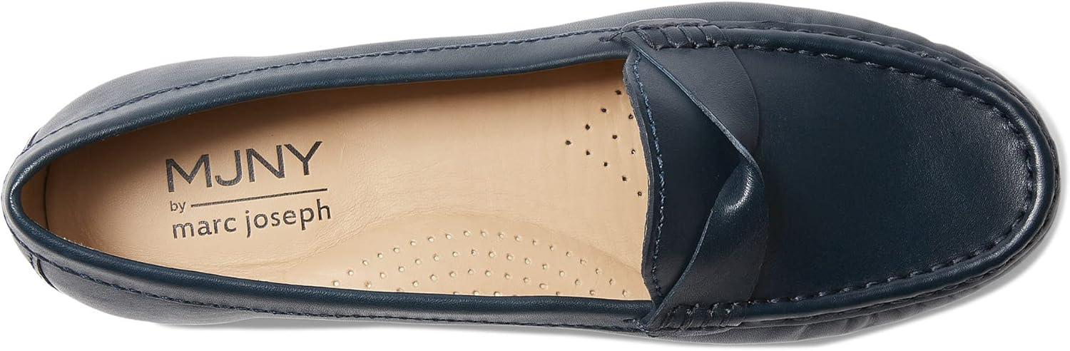 image:imageWomens Genuine Leather Casual Comfort Slip on LoafersNavy Nappa