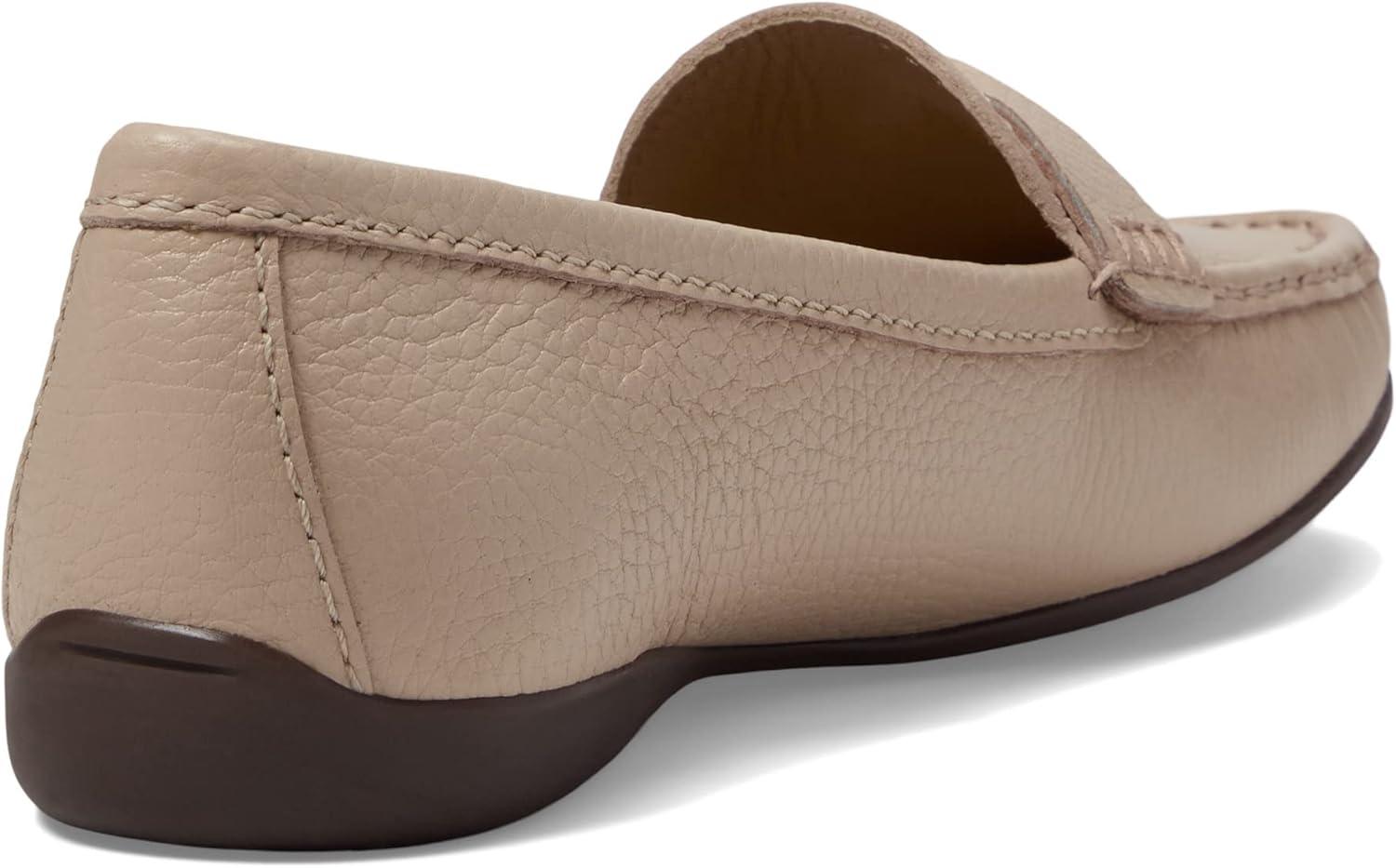 image:imageWomens Genuine Leather Casual Comfort Slip on LoafersNude Tumbled