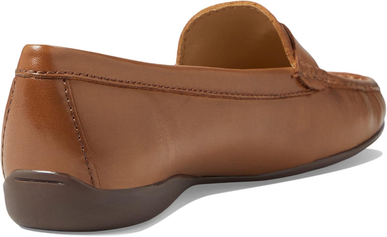 image:imageWomens Genuine Leather Casual Comfort Slip on LoafersTan Nappa