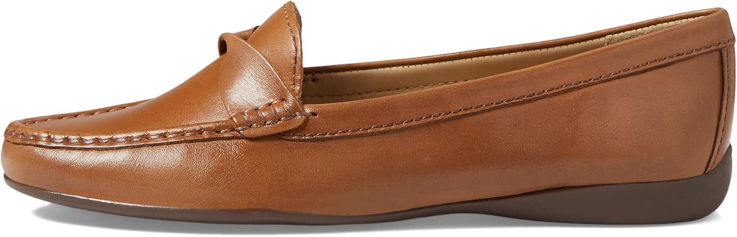image:imageWomens Genuine Leather Casual Comfort Slip on LoafersTan Nappa