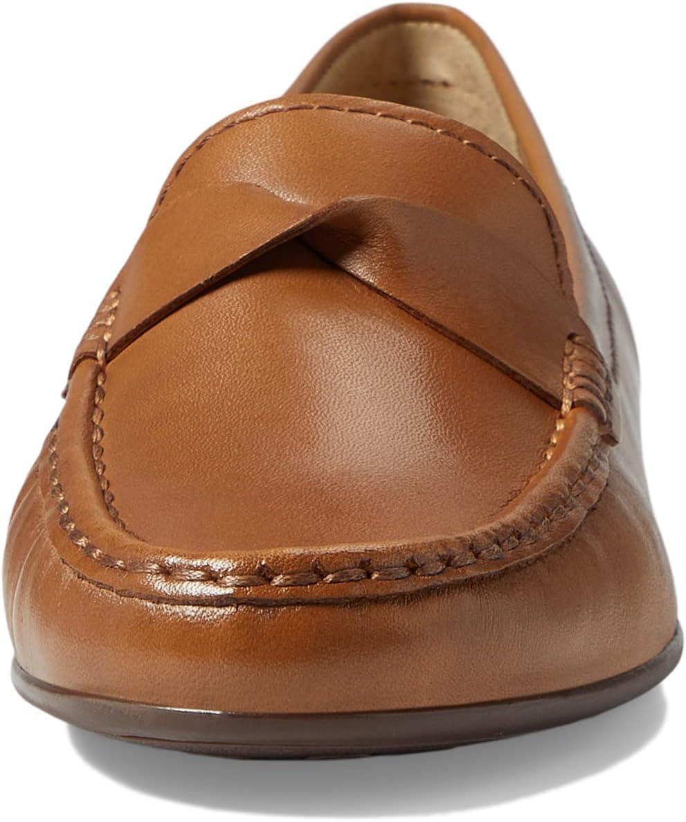 image:imageWomens Genuine Leather Casual Comfort Slip on LoafersTan Nappa