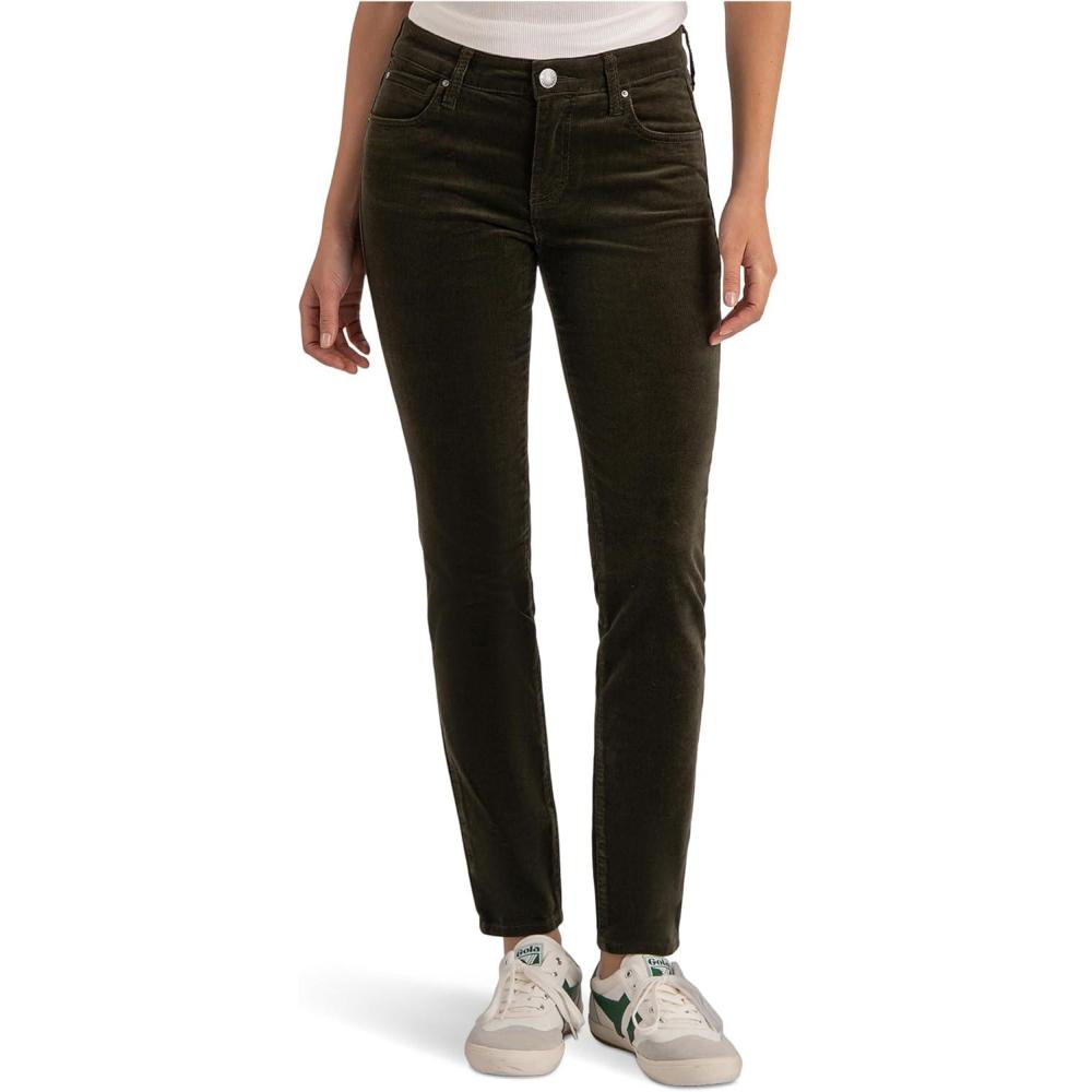 image:imageKUT from The Kloth Womens Diana Corduroy Skinny in OliveOlive