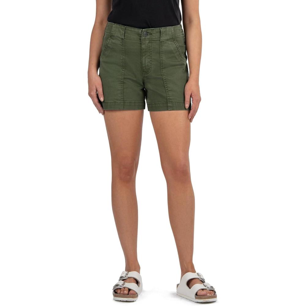 image:imageKUT from The Kloth Womens Jane HighRise ShortsOlive