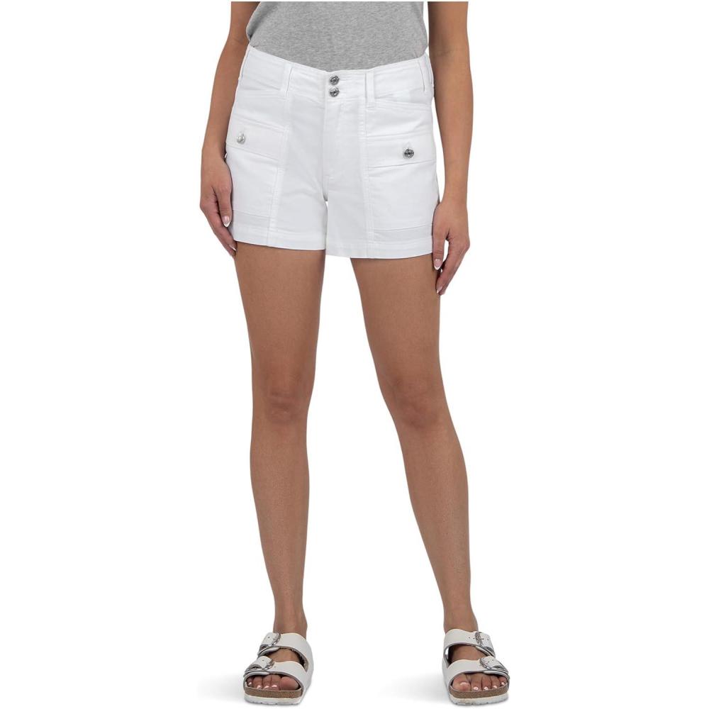 image:imageKUT from The Kloth Womens Jane HighRise ShortsOptic White