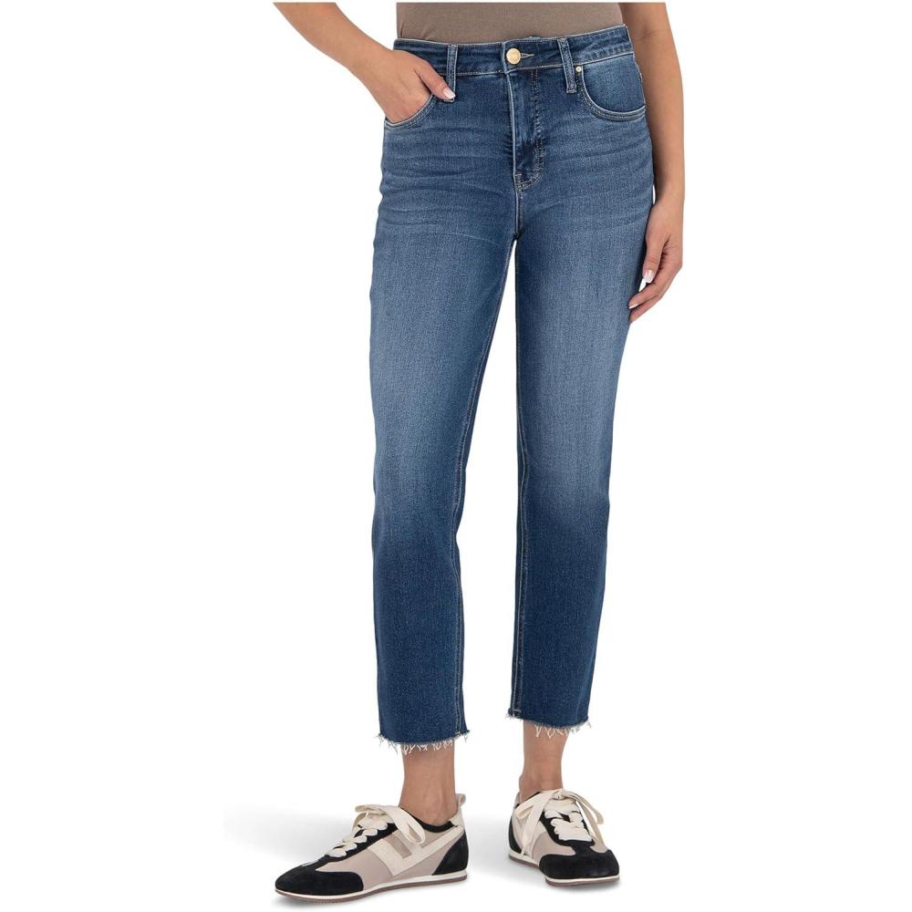 image:imageKUT from The Kloth Womens Rachael HighRise Fab Ab Mom Raw HemExplore