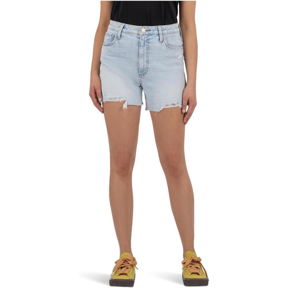 image:imageKUT from The Kloth Womens Taylor HighRise Shorts with Raw HemWisdom