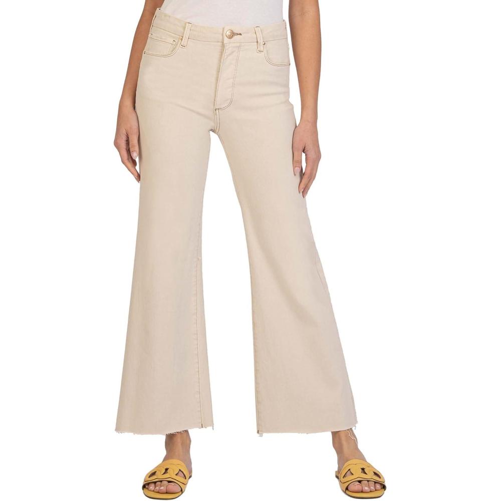 image:imageKUT from the Kloth Meg HighRise Fab AB Wide Leg in BeckonEcru