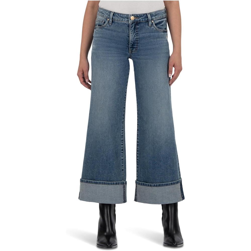 image:imageKUT from the Kloth Meg HighRise Fab Ab Wide Leg Raw HemIncontrovertible