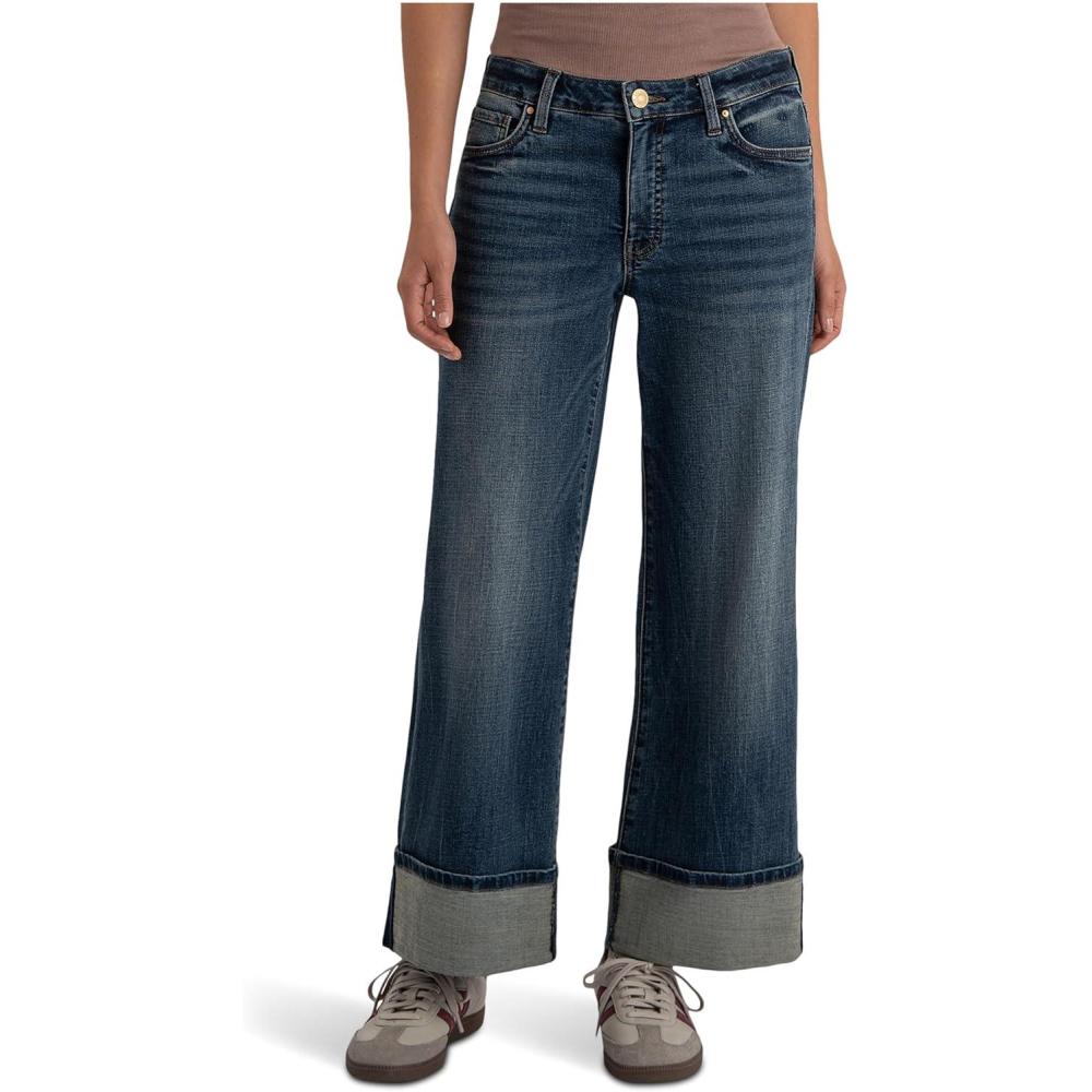 image:imageKUT from the Kloth Meg HighRise Fab Ab Wide Leg Raw HemInterconnected