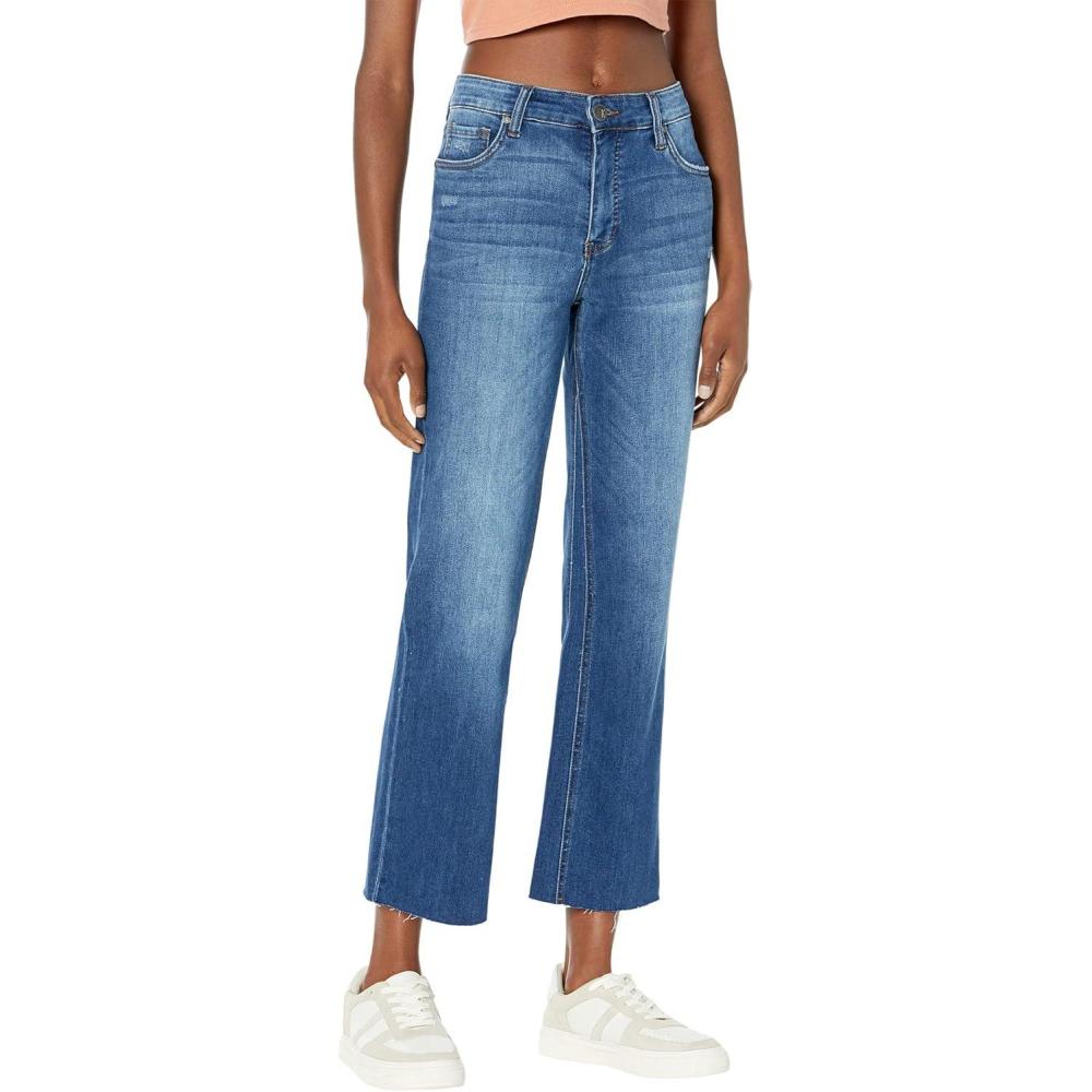 image:imageKUT from the Kloth Meg HighRise Fab Ab Wide Leg Raw HemRoyal