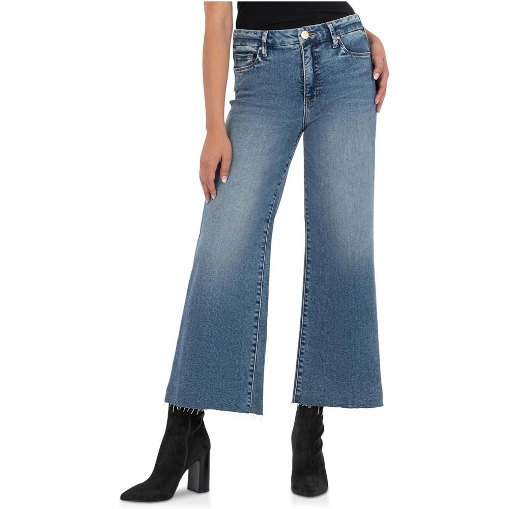 image:imageKUT from the Kloth Meg HighRise Fab Ab Wide Leg Raw HemToughness