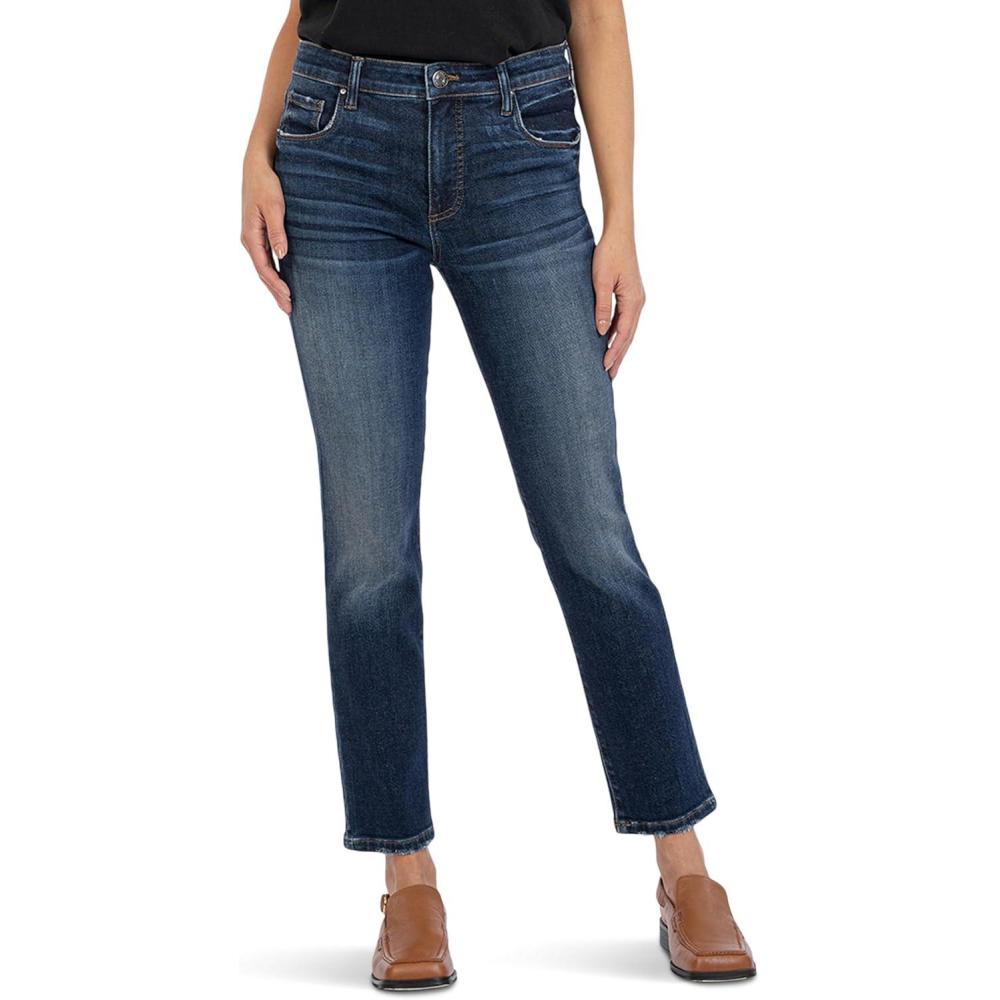 image:imageKUT from the Kloth Reese HighRise Fab Ab Ankle Straight Jeans in EnchantmentEnchantment
