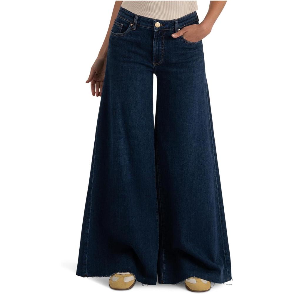 image:imageKUT from the Kloth Womens Blake HighRise Fab Ab Super Wide Legraw Hem in IndisputableIndisputable