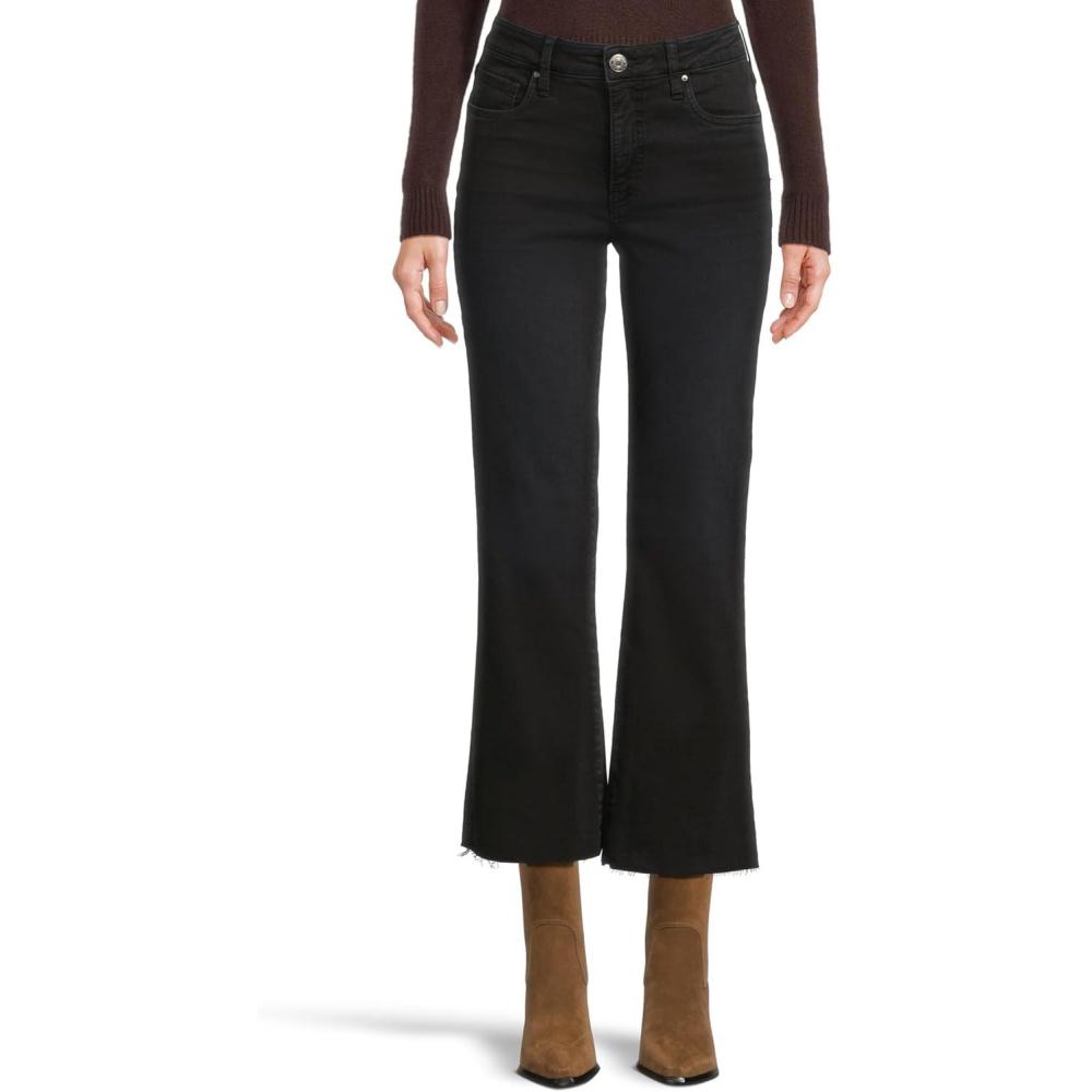 image:imageKUT from the Kloth Womens Kelsey HighRise Fab Ab Ankle Flare with Raw Hem in FunctionalFunctional