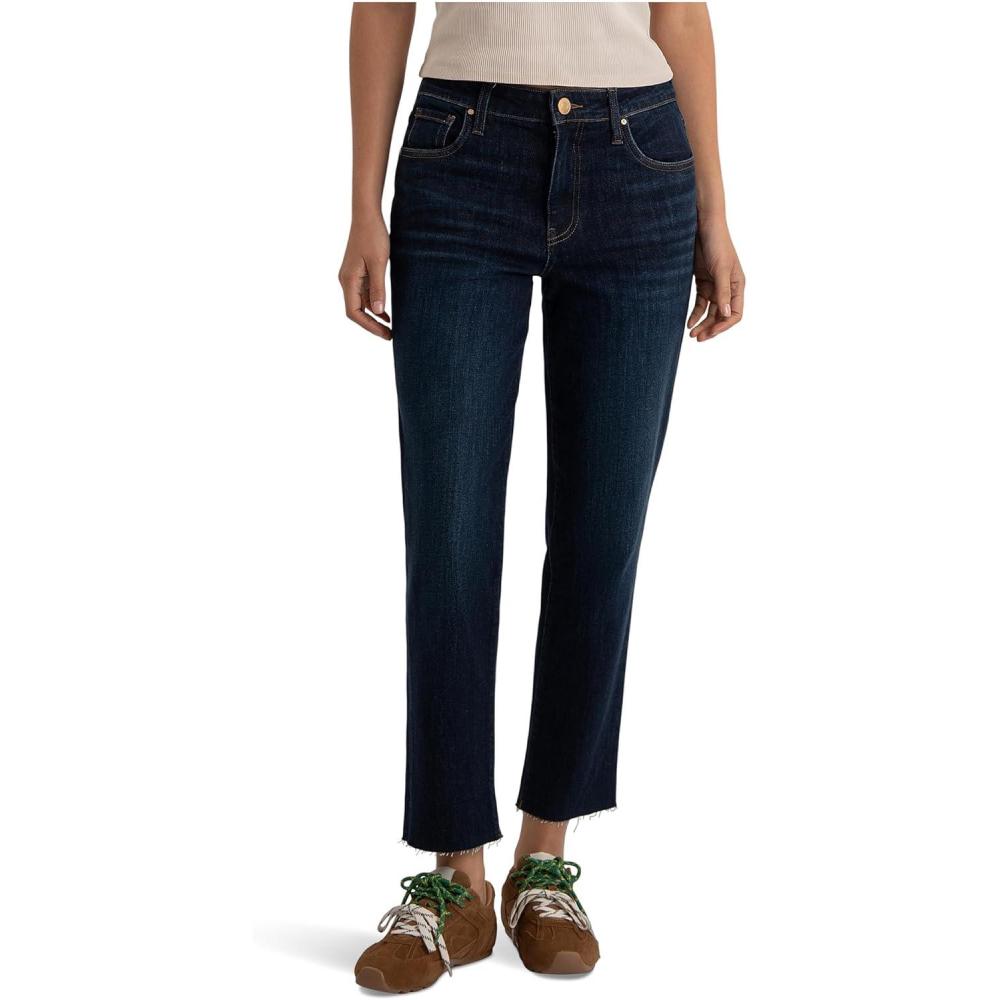image:imageKUT from the Kloth Womens Reese HighRise Fab Ab Ankle Straight Raw HemCourageously