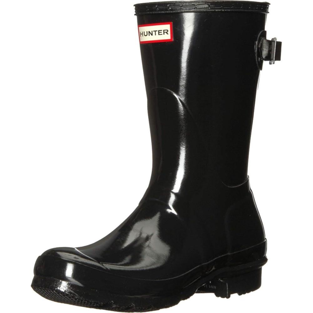 image:imageWomens Original Back Adjustable Short Gloss Rain BootsBlack Gloss