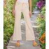 KUT from the Kloth Meg High-Rise Fab AB Wide Leg in Beckon(Ecru)