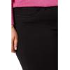 KUT from the Kloth Meg High-Rise Fab Ab Wide Leg Raw Hem(Black)