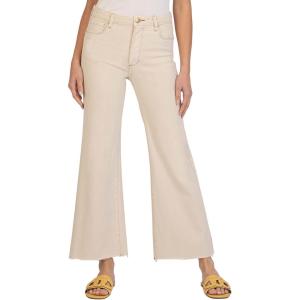 KUT from the Kloth Meg High-Rise Fab AB Wide Leg in Beckon(Ecru)