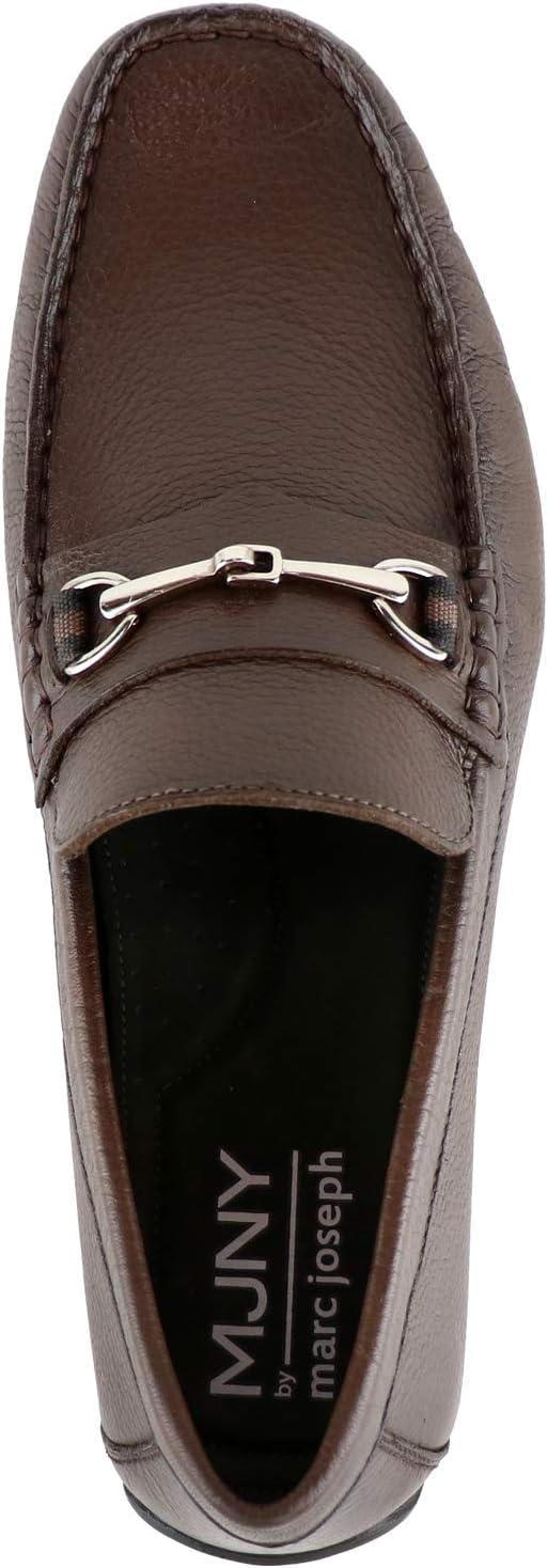 image:imageMJNY Mens Casual Comfortable Genuine Leather Lightweight Driving Moccasins Classic Fashion Buckle Loafer Slip On Breathable Driving LoaferBrown Grainy