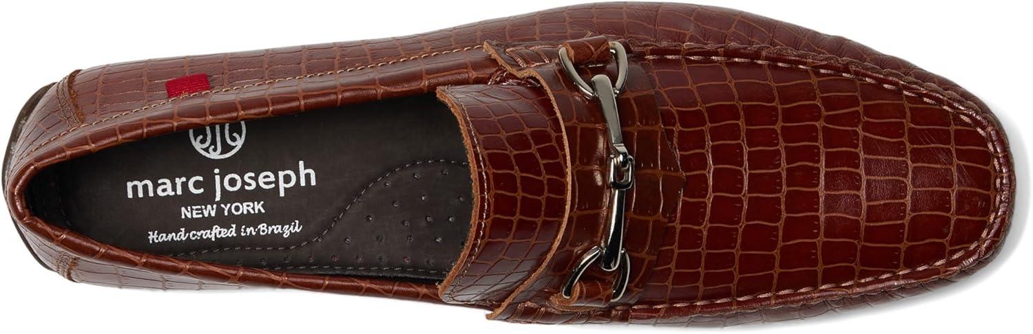 image:imageMJNY Mens Casual Comfortable Genuine Leather Lightweight Driving Moccasins Classic Fashion Buckle Loafer Slip On Breathable Driving LoaferCognac Croco