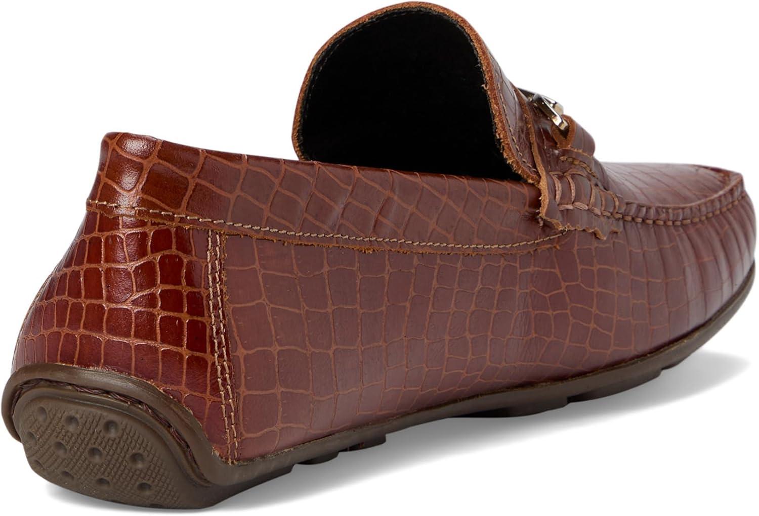 image:imageMJNY Mens Casual Comfortable Genuine Leather Lightweight Driving Moccasins Classic Fashion Buckle Loafer Slip On Breathable Driving LoaferCognac Croco